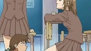 Hentai schoolgirl roughly diddled